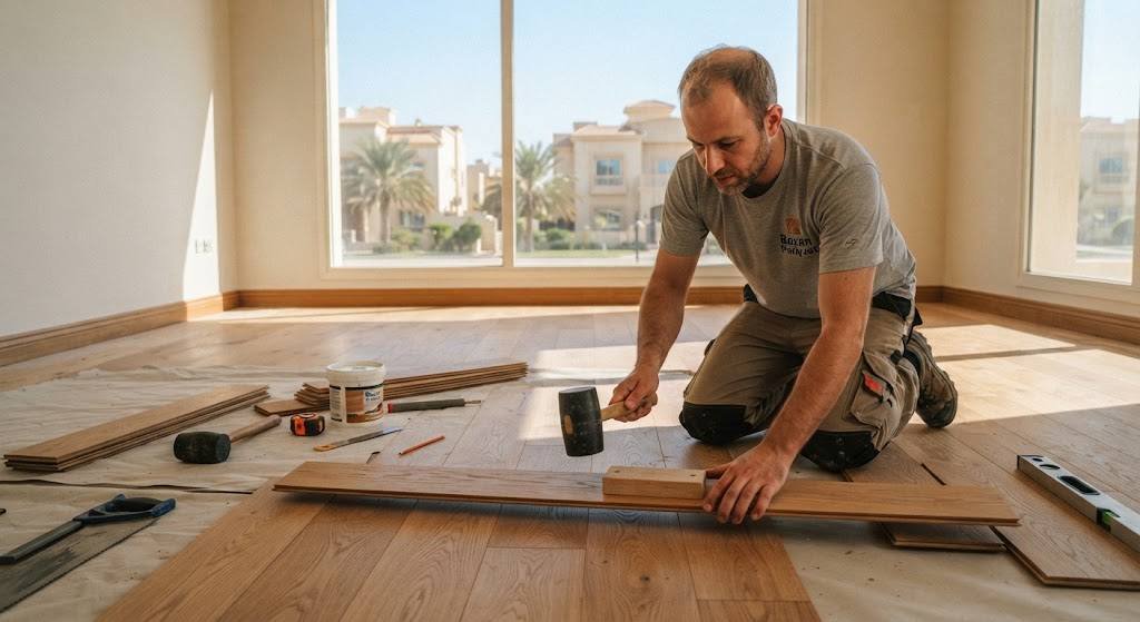 تركيب باركيه حي بيان بالكويت